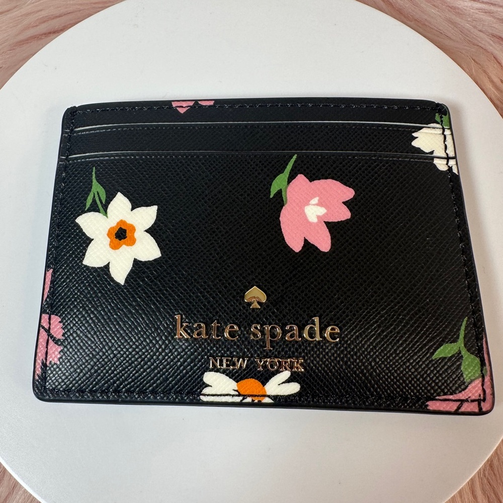 Kate Spade Madison Floral Waltz Printed Slim Card Holder